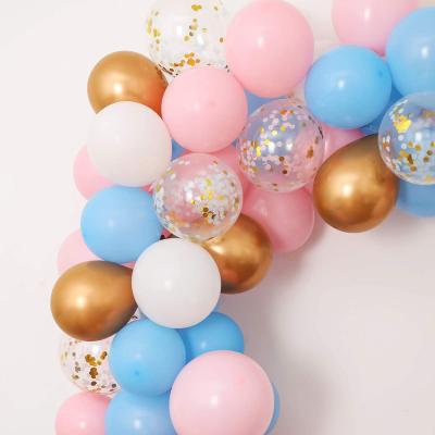 China Party Decoration 78 Pcs Blue And Pink Arch Bridge Balloons Kind Reveal Baby Shower Party Arch Bridge Garland Kit for sale