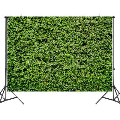 China Popular SOLID COLOR Green Leaves Party Backdrops Birthday Background Photo Props Wedding Photography Backdrop for sale