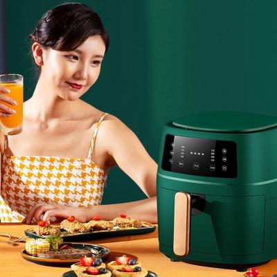 China Healthy Air 5L Smart Automatic Electric Air Fryer Household Multifunctional Free Oven No Smoke Oil Fryer for sale