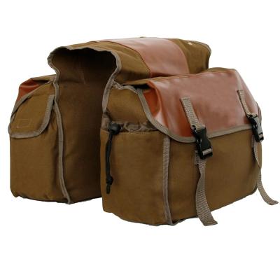 China Bicycle Fashion Canvas Bike Travel Bag Canvas Pannier Bag Bike Waterproof for sale