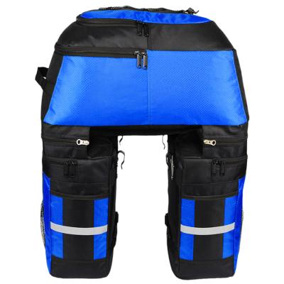 China Custom LOGO Large Bike Pannier Bag 70L Business Bicycle Rack Trunk Bag Rear Seat Rear Seat Saddle Bag for sale