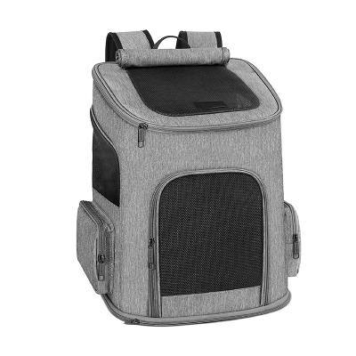 China Viable Design Dog Backpack Pet Carrier Travel Soft Ventilated Bag Cat Shoulder Bag for sale