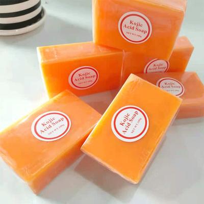 China Wholesale natural handmade papaya base cleansing kojic acid soap whitening soap body face clean kojic acid bath soap for sale