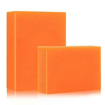 China High quality best-selling orange kojic acid soap basic cleaning whitening molecular kojic acid soap for sale