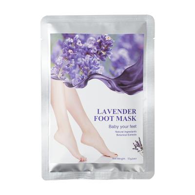 China Peeling Foot Mask Lavender Foot Mask Purple Peeling New Remove Dead Skin Cuticles Heel Foot Care Pedicure Socks for sale