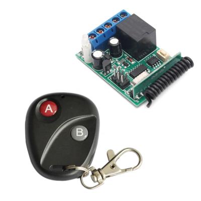 China Smart Wireless Lamp Switch DC 12V 1CH 433Mhz RF Wireless Lamp Switch Remote Control Transmitter with One Relay Receiver (Latched Mode) for sale