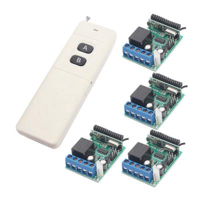 China DC12V Wireless Remote Control Switch Relay Lamp Remote Control Transmitter 433MHz 1CH RF Remote Control Background Universal Wireless Receiver For Garage/Motor/Lamp/Lighting for sale