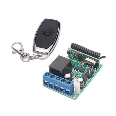 China DC 12V 1CH 433Mhz RF Wireless Remote Control Light Relay Switch Light Momentary Transmitter With Receiver (1relays) for sale