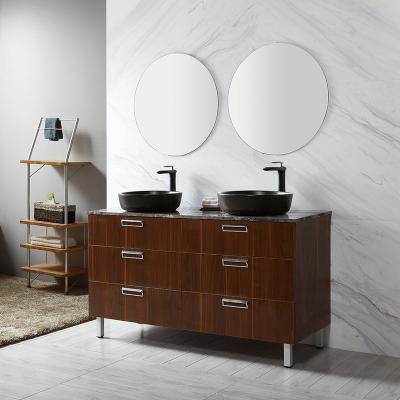 China Bathroom Furniture Modern Luxury European Bathroom Vanity Double Sinks Bathroom Cabinets for sale