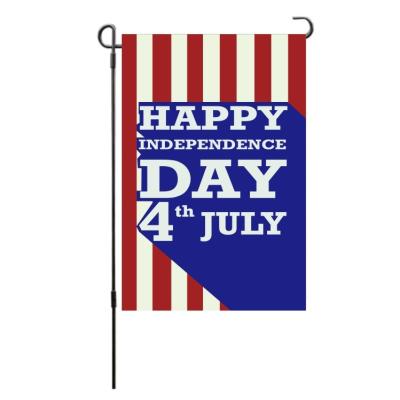 China All Custom Design 4th of July Independence Day Yard Flag Good Quality Garden Party Flags for sale