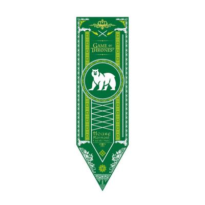 China Advertising Company Here We Stand The Flag Banner 150x45cm Full Color Printed Polyester Poster Decorative Pennant for sale