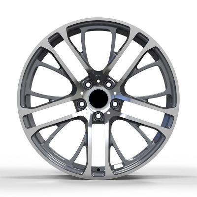 China Aluminum Alloy Custom Design 18-22 Inch Gunmetal Machined Face Forged Wheel Hub Rims For BMW for sale