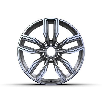 China Aluminum Alloy Face PCD5x112mm High Performance Car Wheels Gunmetal Rim Machined Aluminum Alloy For BMW for sale