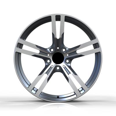 China High Quality Aluminum Alloy Gunmetal Machined Face Front Rear Germany Car Alloy Wheels Rim For BMW for sale