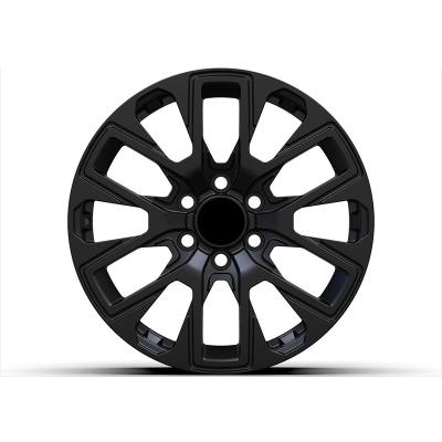 China Aluminum Alloy 16 17 18 Inch Full Coating Matte Black Alloy Rim Car Rims Hub Forged Wheels For Toyota for sale