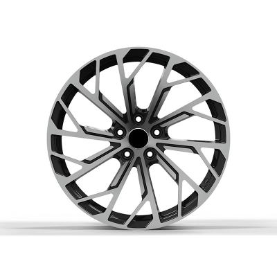 China Aluminum Alloy Sweeping Teal Color Deep Lip 20inch 5x112 Car Forged Wheels Rims For Audi for sale