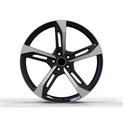 China Custom Black PCD5x112mm Front Rear Germany Car Aluminum Alloy Machined Face Wheels Rim For Audi for sale