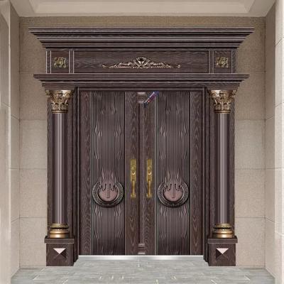 China New Model Professional OEM Bulletproof Door Villa Entry Of Cast Aluminum Bullet Proof Doors For Houses for sale