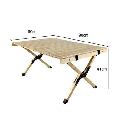 China Two Leg Folding Table Modern Portable Wood Travel Camping Outdoor Table for sale