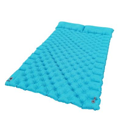 China Custom Wholesale New Light Anti Inflatable Pillow Double Pillow Beach Cushion Super Moisture Proof Sleep Inflatable Mat for sale