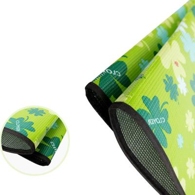 China Large Size Outdoor Camping Picnic Mat Durable Thickening Waterproof Moisture Proof Light Green EPE Material Waterproof for sale