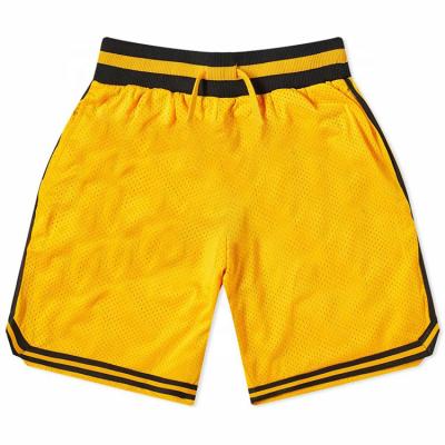 China Retro Dot Mesh Mens Custom Basketball Shorts Vintage QUICK DRY Wholesale Design Sublimation Polyester Embroidery Shorts for sale