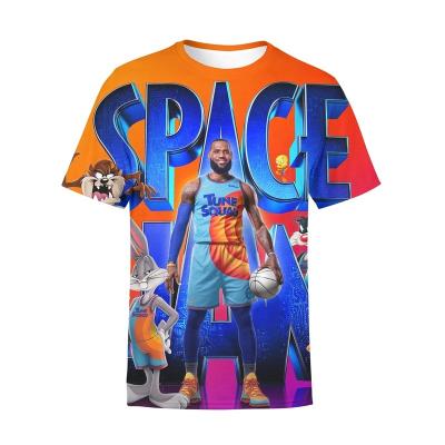 China Factory Wholesale Summer 3d T-shirts Custom High Quality Sublimation Printing T-Shirt QUICK DRY For Women Men Basketball Fan Sportswear Shirt for sale