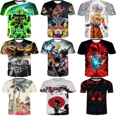 China Factory Wholesale QUICK DRY custom 3d printed shirt for summer mens 3d printing casual mens short oversized tee shirt plus size tops for sale