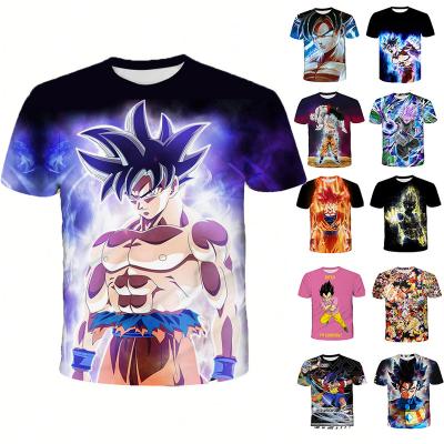 China Factory Wholesale QUICK DRY Custom Logo Cartoon Character Men Dye Sublimation T-shirt Fashion 3d Full Printed T Shirt for sale