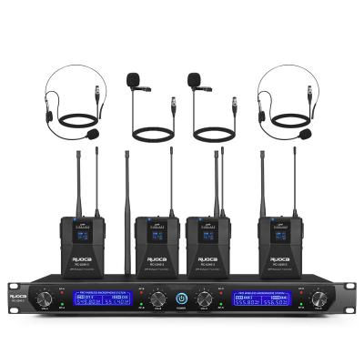 China Hot Selling Headset Microphone Bk-U240-3 BaiSKill Microphone With UHF Receiver Four Channel Independent Volume Control --Bodypacks*4 For Wholesale for sale