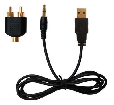 China Come with converter software USB recording converter analog-to-digital audio cable for sale