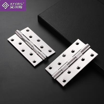 China Stainless Steel Modern Flat Open Folding Door Hinge 5*3*3mm Silent Bearing Wooden Door Hardware Accessories for sale