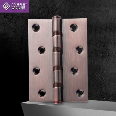 China 4 Inch Household Metal Iron Hinge Manufacturer Direct Selling Ball Bearing Modern Metal Iron Hinge Hardware Accessories for sale