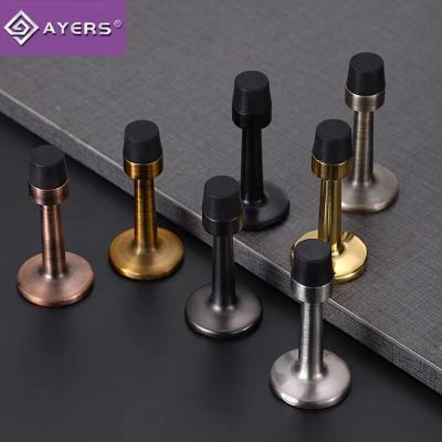 China Modern Factory Wholesale High Quality Zinc Alloy Wall Mounted Stainless Steel Door Stopper for sale