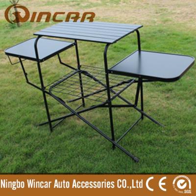 China Outdoor Table Portable Grill BBQ Table Baoli Boards Ningbo Wincar Camping Table for sale