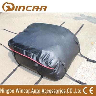 China 1000D Dacron Mesh PVC Car Roof Top Bag Storage Roof Rack Bag Carrier for sale