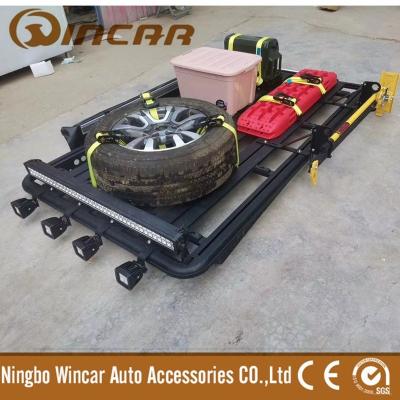 China Carry Cargo On The Roof Top Cargo Car Flat Aluminum 4x4 Luggage Rack For Various Vehicle for sale