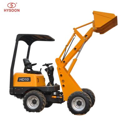 China Hysoon HD10L 0.3m3 CE Certificated High Performance 1t Mini Front End Loader for sale