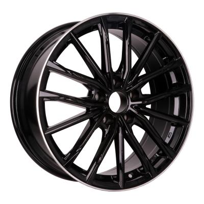 China Aluminum Car Wheels 15 16 17 18 Inch 5X100/114.3 Black Aluminum Alloy Forged Car Wheels for sale