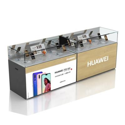 China Excellent Workmanship Modern Glass Jewelry Cabinet Cosmetic Mobile Phone Display Showcase for sale