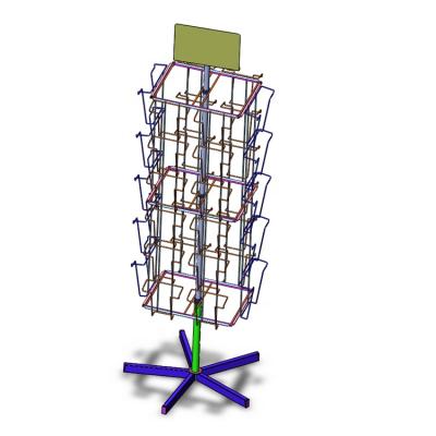 China Store Supermarket Shelves Folding Float Cabinets Display Stand Rack for sale