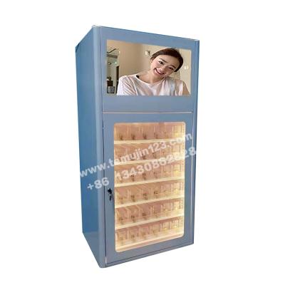 China TMJ-806 Supermarket Gas Station Mall Lockable Cigarette Tobacco Sale Advertising With Shelf Pusher Display Fixture Cabinet Racks Holder for sale