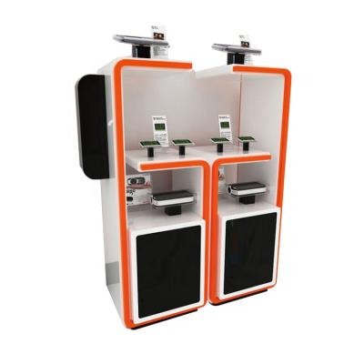 China Shop Electric Mobile Phone Cabinet Power Bank Makeup Display Stand Accessory Holder for sale