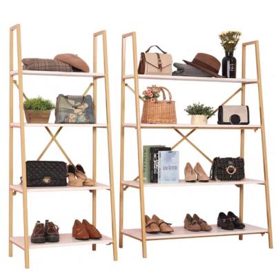 China Eco - Friendly Custom Rack Carts Shelves Supermarket Shelf Retail Bags Display Racks for sale