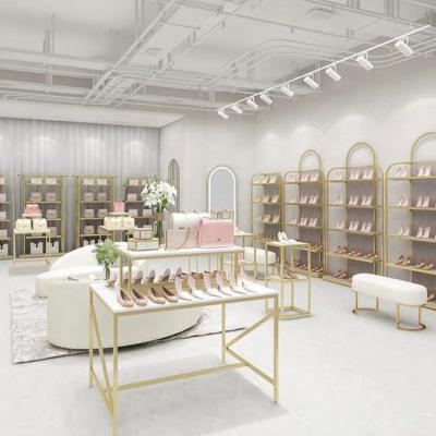 China Retail Shop Supermarket Handbags Shoes And Lady Bag Acrylic Showcase Display Rack Luxury Custom Made Stand for sale