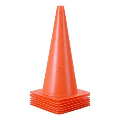 China Car 15 Inch Traffic Cones Plastic Orange Road Safety Cone For Indoor / Outdoor Activity for sale