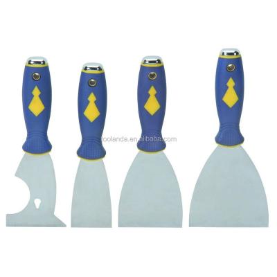 China 4 pc stainless steel putty knife set with 6 in1 knife for putty caulk paste etc. 4 pc stainless steel putty knife set with 6 in1 knife for putty caulk paste etc. for sale