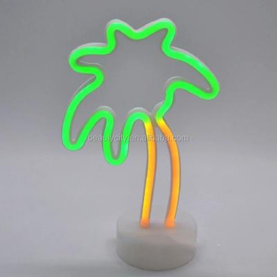 China High quality palm tree shape direct selling holiday decoration factory battery operated led neon light wholesale and customized for sale