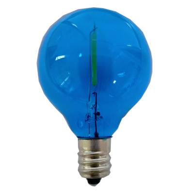 China LANDSCAPE E12 Base G40 Filament Colored Glass Led Globe Light Bulb for sale