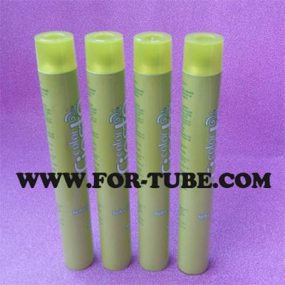 China Aluminum Collapsible Cosmetic Tube for Hair Dye Cream for sale